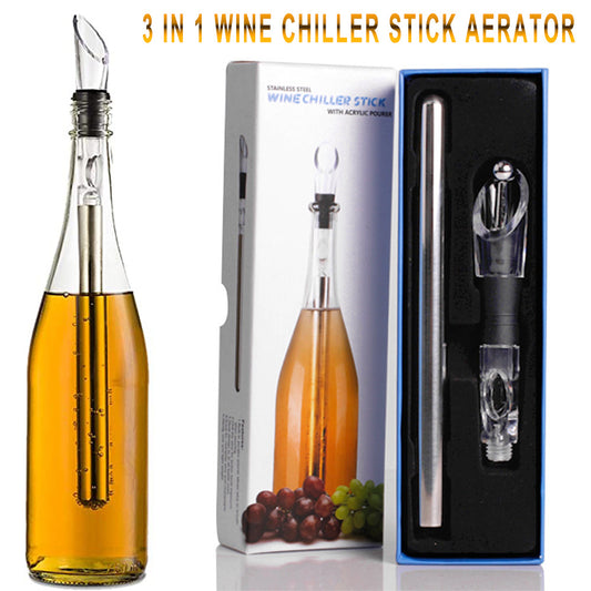 Wine Bottle Cooler Stick Stainless Steel